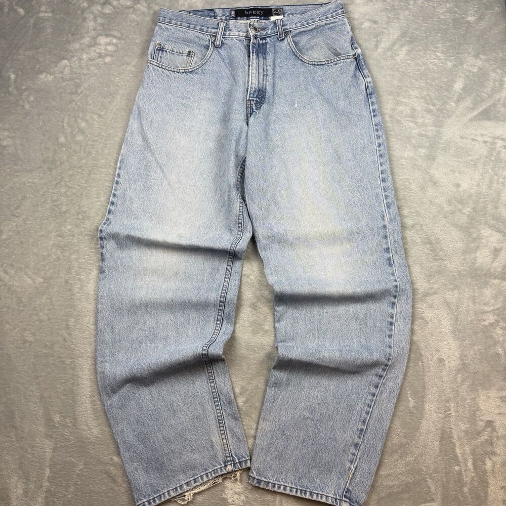 90s Levi's SilverTab Baggy Skater Loose Wide Leg Jeans W32 L34 Light Wash Blue